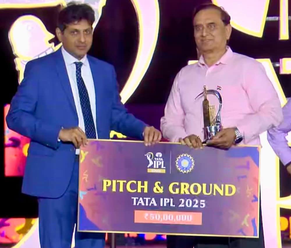 ipl awards 2025 - pitch and ground award